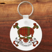 Morrison Tartan Skull Schlüsselanhänger (Vorderseite)