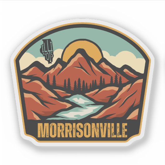 Morrisonville, Illinois Aufkleber (Vorderseite)