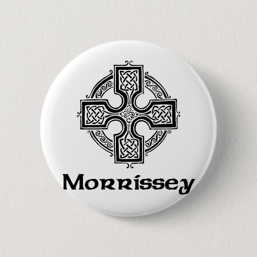 Morrissey keltisches Kreuz Button (Vorderseite)