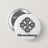 Morrissey keltisches Kreuz Button (Vorne & Hinten)