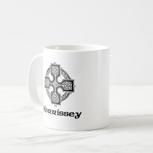 Morrissey keltisches Kreuz Kaffeetasse (Vorderseite Links)