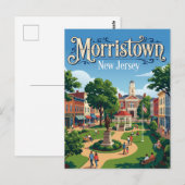 Morristown Green New Jersey Postkarte (Vorne/Hinten)