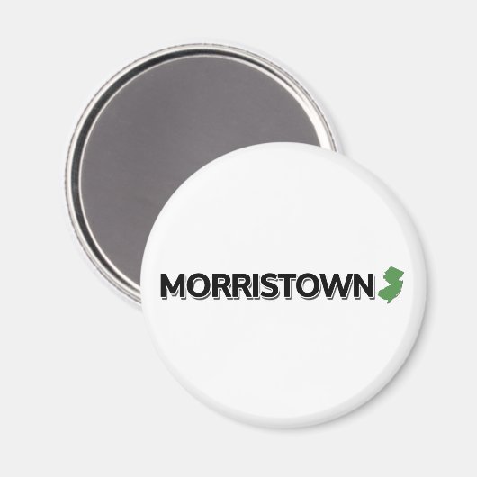 Morristown, New Jersey Magnet (Vorderseite/Rückseite)