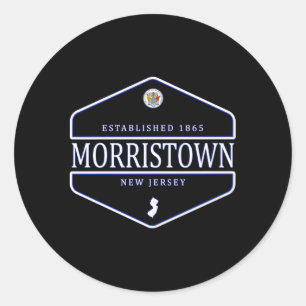 Morristown New Jersey Morristown Nj Runder Aufkleber