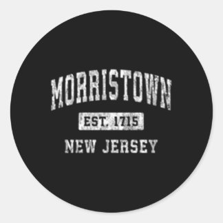 Morristown New Jersey Nj Etablierte Sports Runder Aufkleber