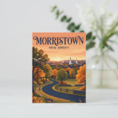 Morristown New Jersey Postkarte (Stehend Vorderseite)
