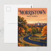 Morristown New Jersey Postkarte (Vorne/Hinten)
