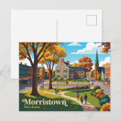 Morristown New Jersey Postkarte (Vorne/Hinten)