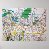Morristown, NJ Vintag Map Poster (Vorne)