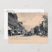 Morristown NJ, Washington St., c1906 Postkarte (Vorne/Hinten)