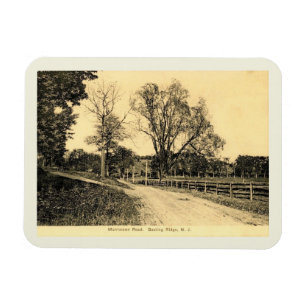 Morristown Rd., Basking Ridge, New Jersey Vintag Magnet