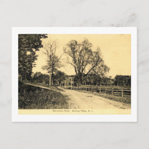 Morristown Rd., Basking Ridge, New Jersey Vintage- Postkarte
