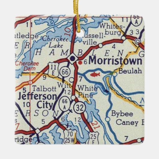 Morristown TN Keramikornament (Vorderseite)
