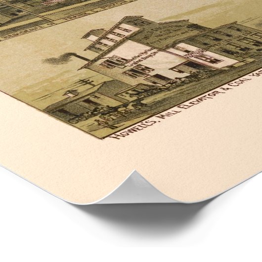 Morrisville, PA Panoramic Map - 1893 Poster (Ecke)