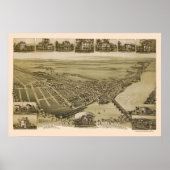 Morrisville, PA Panoramic Map - 1893 Poster (Vorne)