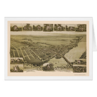 Morrisville, panoramische Karte PAs - 1893