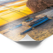 Morro Bay bei Dämmerung Fotodruck (Ecke)