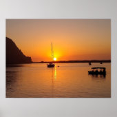 Morro Bay bei Sunset Poster (Vorne)