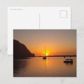 Morro Bay bei Sunset Postkarte (Vorne/Hinten)