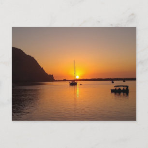 Morro Bay bei Sunset Postkarte