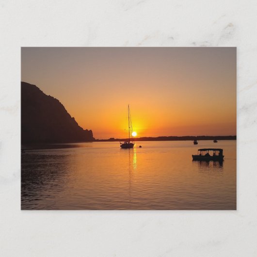 Morro Bay bei Sunset Postkarte (Vorderseite)