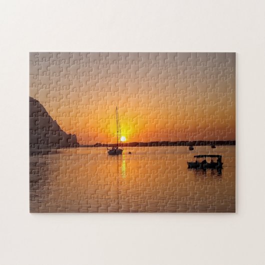 Morro Bay bei Sunset Puzzle (Horizontal)