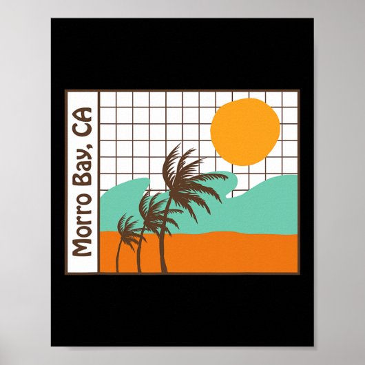 Morro Bay California Beach Poster (Vorne)