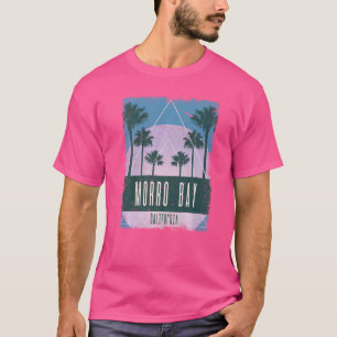 Morro Bay California CA Vintag Vaporwave Retro 80 T-Shirt