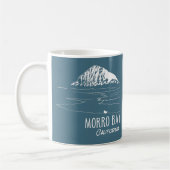 Morro Bay California Morro Rock Art Kaffeetasse (Links)