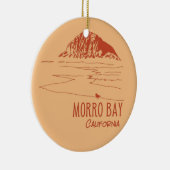 Morro Bay California Morro Rock Keramik Ornament (Rechts)