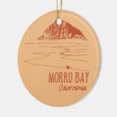 Morro Bay California Morro Rock Keramik Ornament (Links)