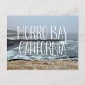Morro Bay California Ocean Waves Fotografie Postkarte (Vorderseite)