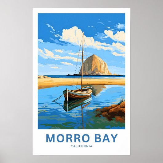 Morro Bay California Travel Print Poster (Vorne)