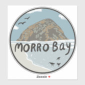 Morro Bay Central California Beach SLO Rock Aufkleber (Blatt)