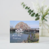 Morro Bay Fishing Dock, Kalifornien Postkarte (Stehend Vorderseite)