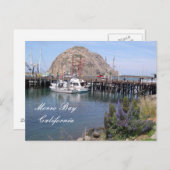 Morro Bay Fishing Dock, Kalifornien Postkarte (Vorne/Hinten)