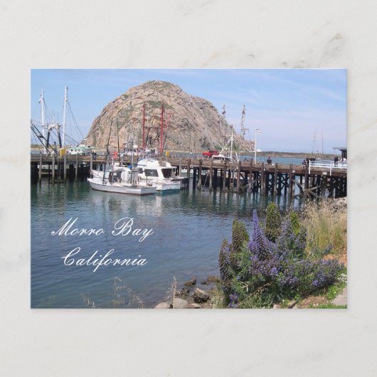 Morro Bay Fishing Dock, Kalifornien Postkarte (Vorderseite)