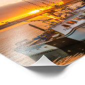 Morro Bay Hafen bei Sunset Foto Print (Ecke)