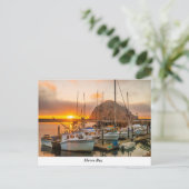 Morro Bay Hafen bei Sunset Postcard Postkarte (Stehend Vorderseite)