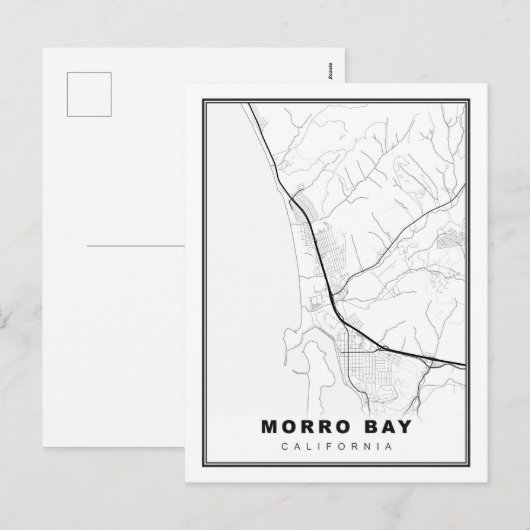 Morro Bay Karte (Vorne/Hinten)