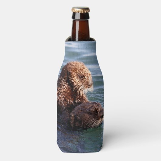 Morro Bay Otters Can Cooler Flaschenkühler (Flaschenvorderseite)