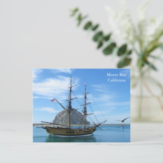 Morro Bay Postcard! Postkarte (Stehend Vorderseite)