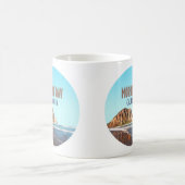Morro Bay Rock California Vintag Kaffeetasse (Mittel)