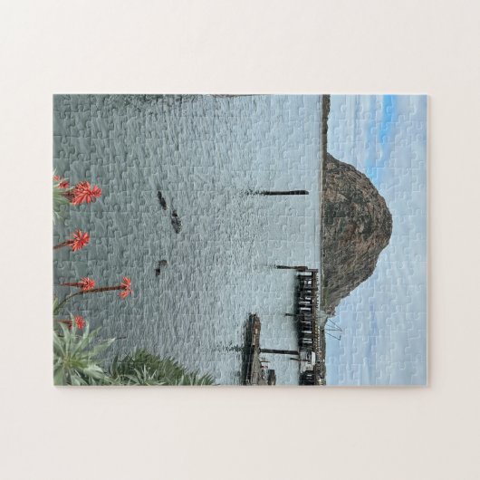 Morro Bay Rock mit Otters Puzzle (Horizontal)