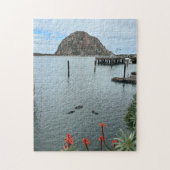 Morro Bay Rock mit Otters Puzzle (Vertikal)