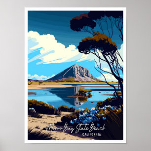 Morro Bay Staat Beach California Poster