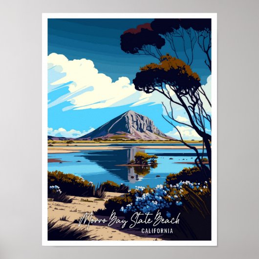 Morro Bay Staat Beach California Poster (Vorne)