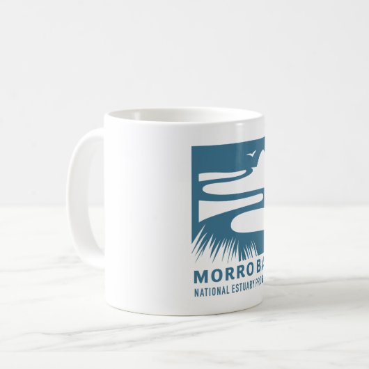 Morro Bucht-nationale Mündungs-Programm-Logo-Tasse Kaffeetasse (Vorderseite Links)