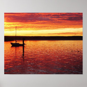 Morro Bucht-Sonnenuntergangplakat Poster