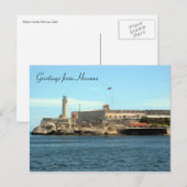 Morro Burg Grüße Postkarte (Vorne/Hinten)